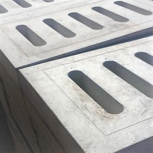 grelha de concreto quadra