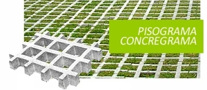 pisograma de concreto tela